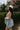 Joanie Beige Brimmed Hat - side view on model
