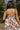 Zariah Brown & Cream Floral Midi Dress- close up back view