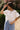 Aria White Eyelet Front Ties Top- top view