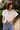 Aria White Eyelet Front Ties Top- top front view