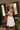 Eloise Cream Rosette & Lace Mini Dress - side view