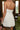 Eloise Cream Rosette & Lace Mini Dress - Close up view