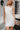 Cosette Off White Floral Lace Mini Dress- close up front view