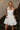 Callista White Halter Neckline Mini Dress- front view