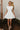 Lyra White Boat Neck Mini Dress - full body front view