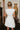 Lyra White Boat Neck Mini Dress - close back view