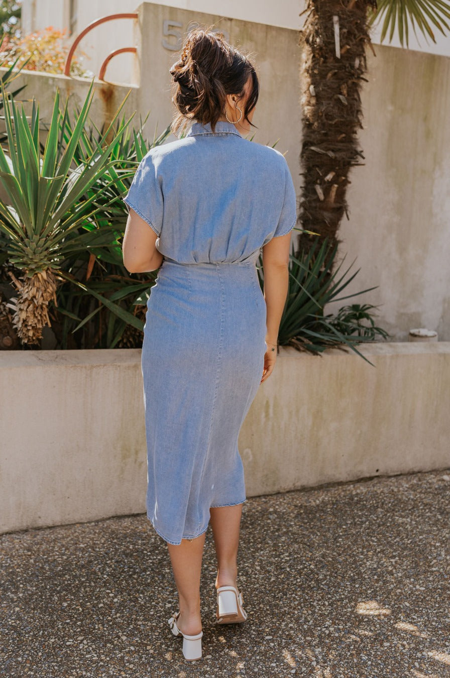 addison denim dress Addison Denim Dress