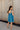 Lucille Dark Turquoise Sleeveless Mini Dress - back view