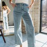 Carolina Denim Braided Waistband Jeans- front view