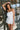 Kinley White Jacquard Bow Strapless Romper- top front view