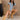Rory Denim Ruffle Button-Up Top - full body front view (sitting)