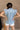 Rory Denim Ruffle Button-Up Top - back