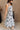 Cleo White & Black Floral Midi Dress - full side view