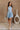 Catherine Light Blue Halter Mini Dress - full front view