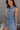 Viola Washed Denim Tie Waist Romper- close up frontal side view