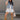 Trinity Light Denim Ruffle Vest- full body view