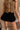 Nadia Black Bubble Mini Skirt- front view