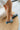 Ocean Ave Platform Sandal in Denim - back side view