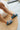 Ocean Ave Platform Sandal in Denim - side view on model