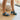Ocean Ave Platform Sandal in Denim - side view