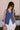 Lucy Button Front Denim Vest - front view