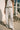 Marley Sage & White Stripe Wide Leg Pants- close up front view