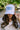 Expensive & Difficult White & Blue Trucker Hat - close up