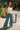 Elsa Scalloped Wide Leg Jeans - full body front view