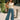 Tessa Pale Yellow Linen Flare Tank- full body view