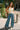 Tessa Pale Yellow Linen Flare Tank- full body view