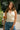 Tessa Pale Yellow Linen Flare Tank- front view