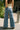 Elsa Scalloped Wide Leg Jeans - lower body back view