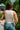 Ava White Ribbed Button-Up Tank- back view