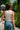 Ava White Ribbed Button-Up Tank- full back view