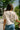 Remy Oatmeal Multi Floral Stitch Scallop Top- back view