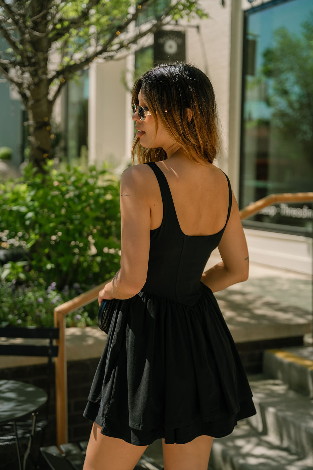 Alexa Black Flare Mini Dress - Lizard Thicket Alexa Black Flare Mini Dress - Lizard Thicket