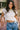 Madden Ivory Sleeveless Tee - front view tucked