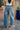 Estelle Medium Denim Barrel Leg Jeans- close up back view
