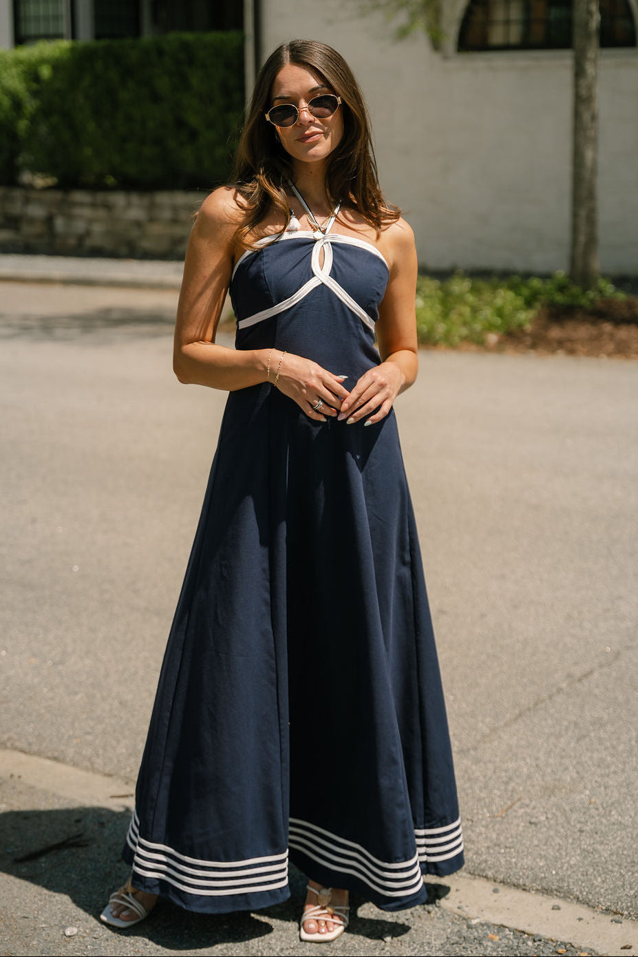 cadiz halter maxi dress CADIZ DROP HEM FLOWING MAXI DRESS EMERALD EBA