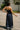Carina Navy & White Halter Maxi Dress - full body back view