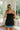 Serena Black Satin & Lace Tank Top - back