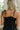 Serena Black Satin & Lace Tank Top - close up back detail