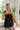 Serena Black Satin & Lace Tank Top - back