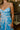front view of the Merritt Blue &amp; Blush Floral Midi Dress