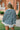 USA Navy & White Stripe Mock Neck Top- full back view