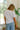 Sardines White & Blue Cotton Graphic Top- back view