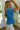 Sloane Blue Pleated Waist Short Sleeve Top- full side view