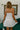 Haven White Flare Skirt Mini Dress- back view