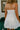 Haven White Flare Skirt Mini Dress- close up back view