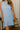Alana Blue Pleated Scallop Mini Dress- close up front view